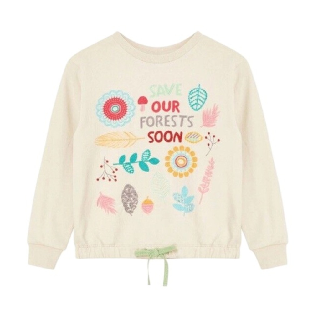 PEEK TODDLER GIRL “SAVE OUR FORESTS SOON” SWEATSHIRT